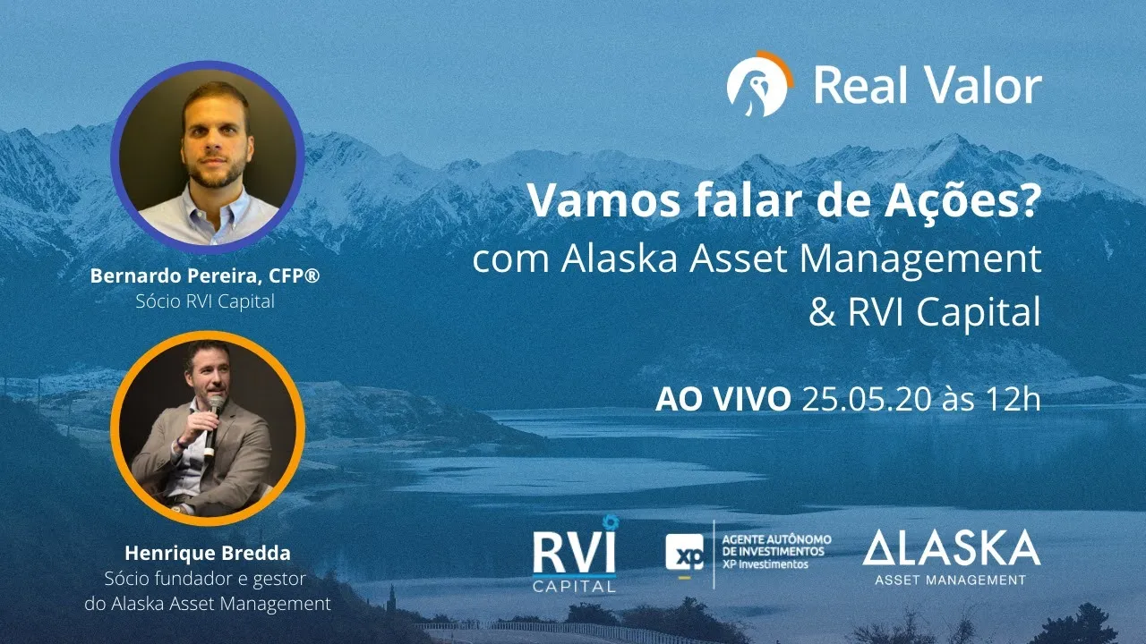 Live da RVI com uma grande Asset. O Real Valor era chave para povoar essas lives.